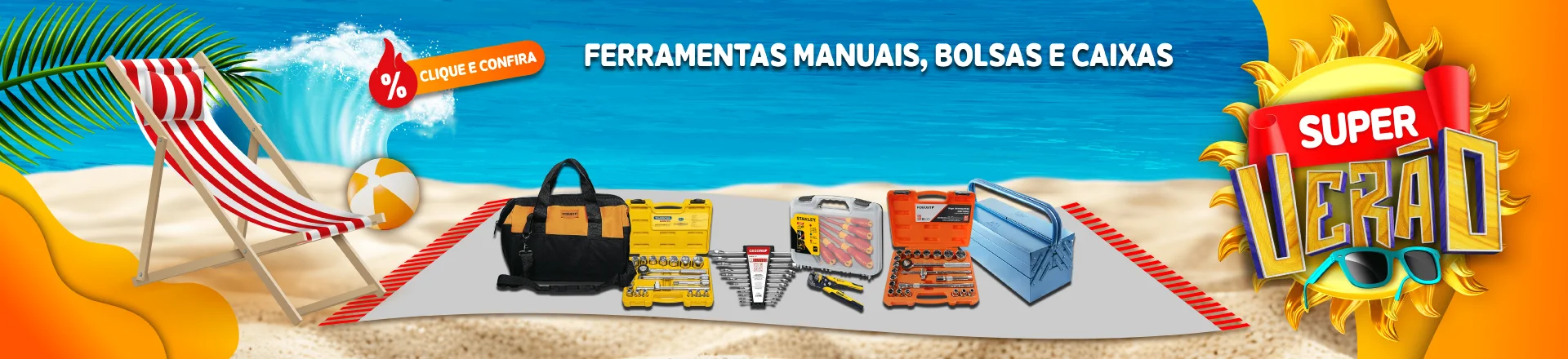 Ferramentas Manuais, Bolsas e Caixas 2025