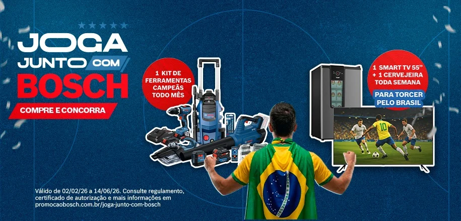⚽ Campanha Joga Junto com BOSCH + MINAS FERRAMENTAS