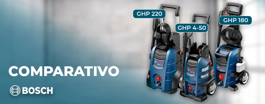 Compare as novas Lavadoras de Alta Pressão Bosch.