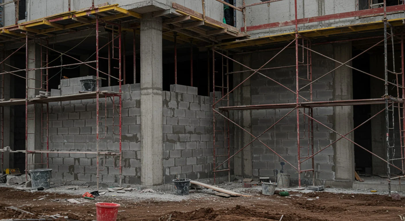 etapas de uma obra alvenaria