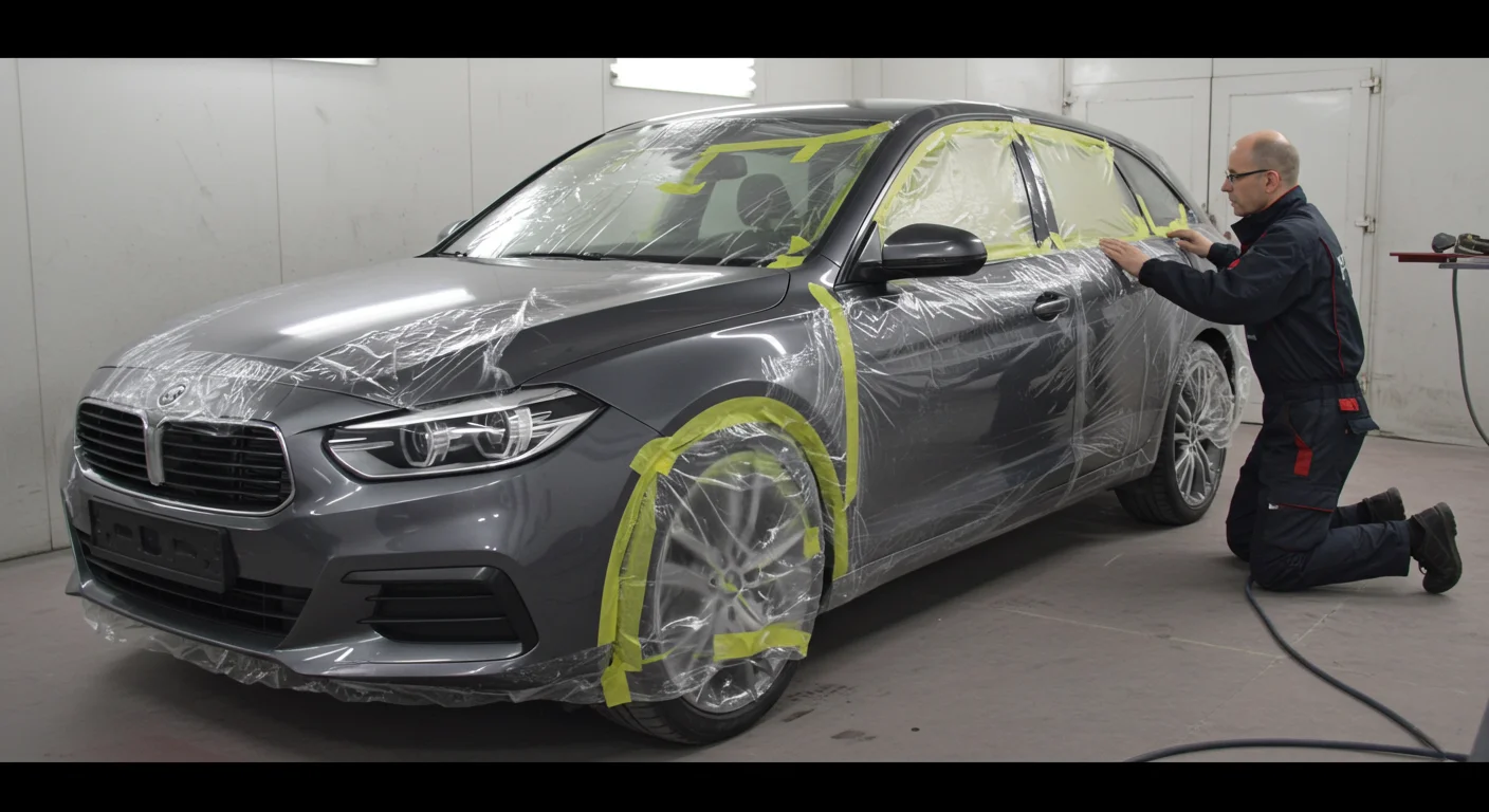 preparação para pintura automotiva