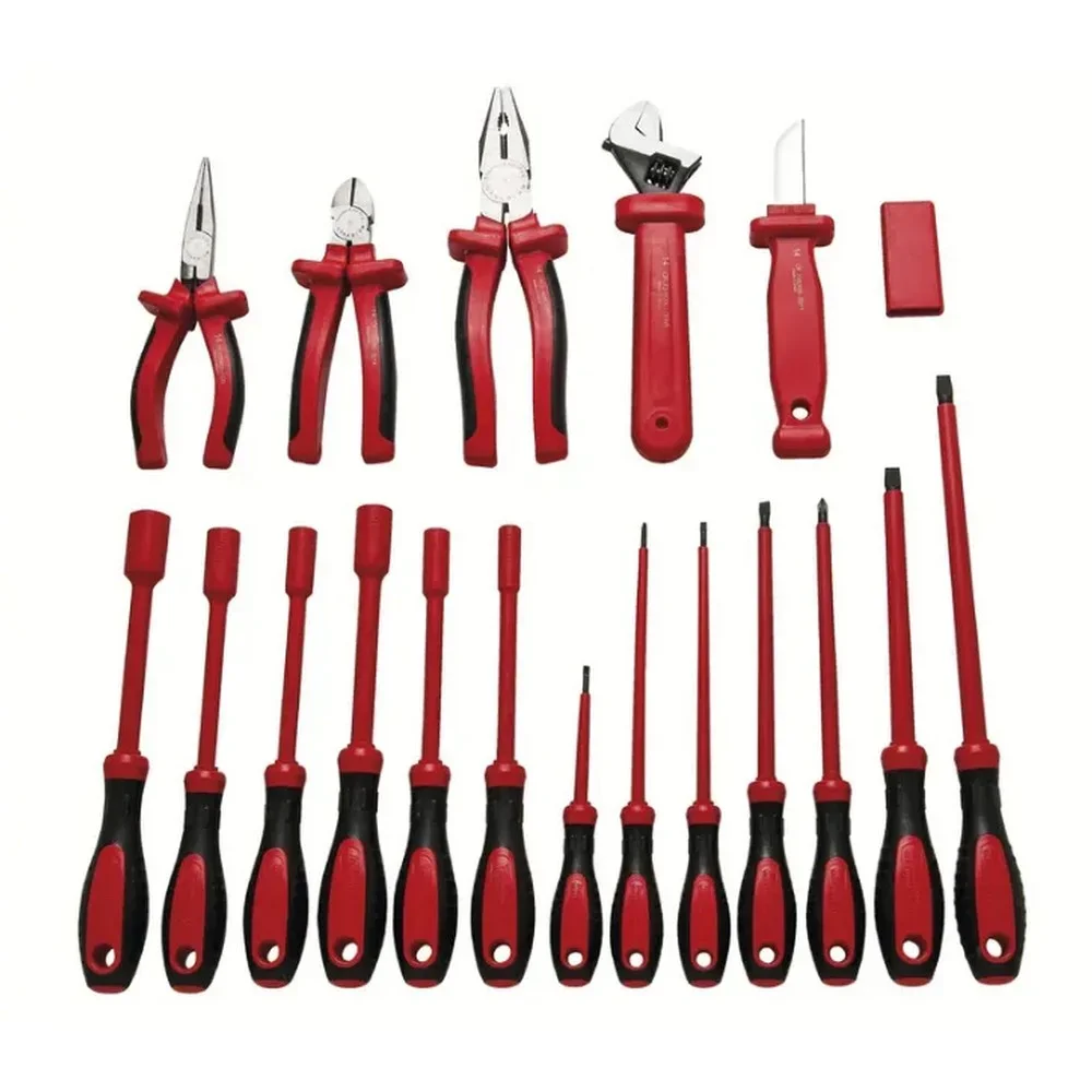 Jogo Ferramentas de Uso Geral Isoladas 18pcs 1000V IEC60900 34X26X10CM Tramontina Pro 44349/918
