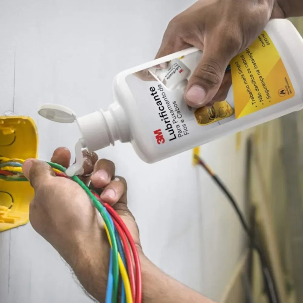 lubrificante para puxamento de fios e cabos