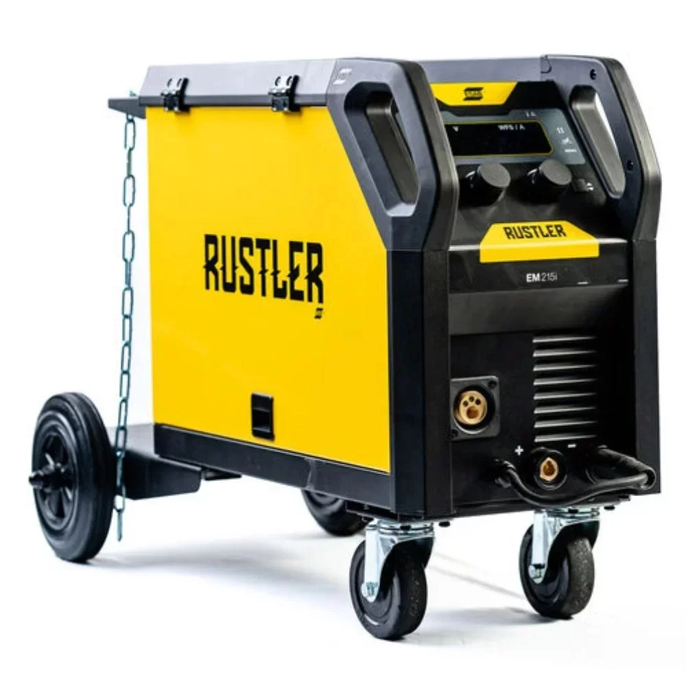 Maquina de Solda Inversora Multiprocesso MIG/MAG e Eletrodo 200A 220V Esab RUSTLER EM 215I