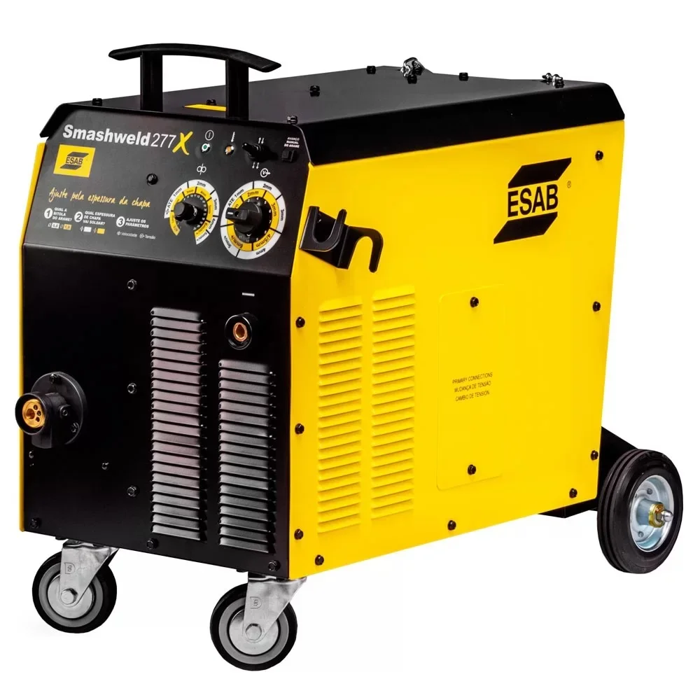 Maquina de Solda Mig/Mag Com Cabecote para Arame 0,6 a 1MM 30-250A 220/380V TRIF Esab SMASHWELD 277X