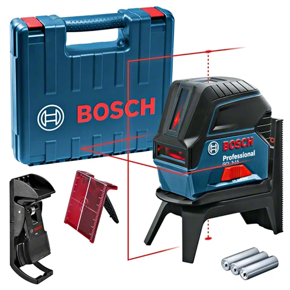 1. Nível a Laser de Pontos e Linhas Bosch GCL 2-15