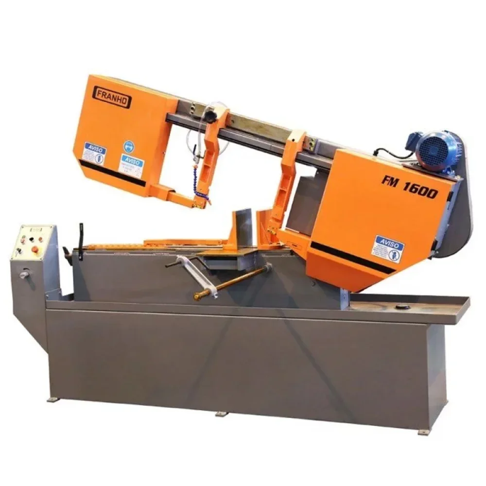 Serra de Fita Horizontal para Metal Com 3 Velocidades NR10 e NR12 220V TRIF Franho FM1600