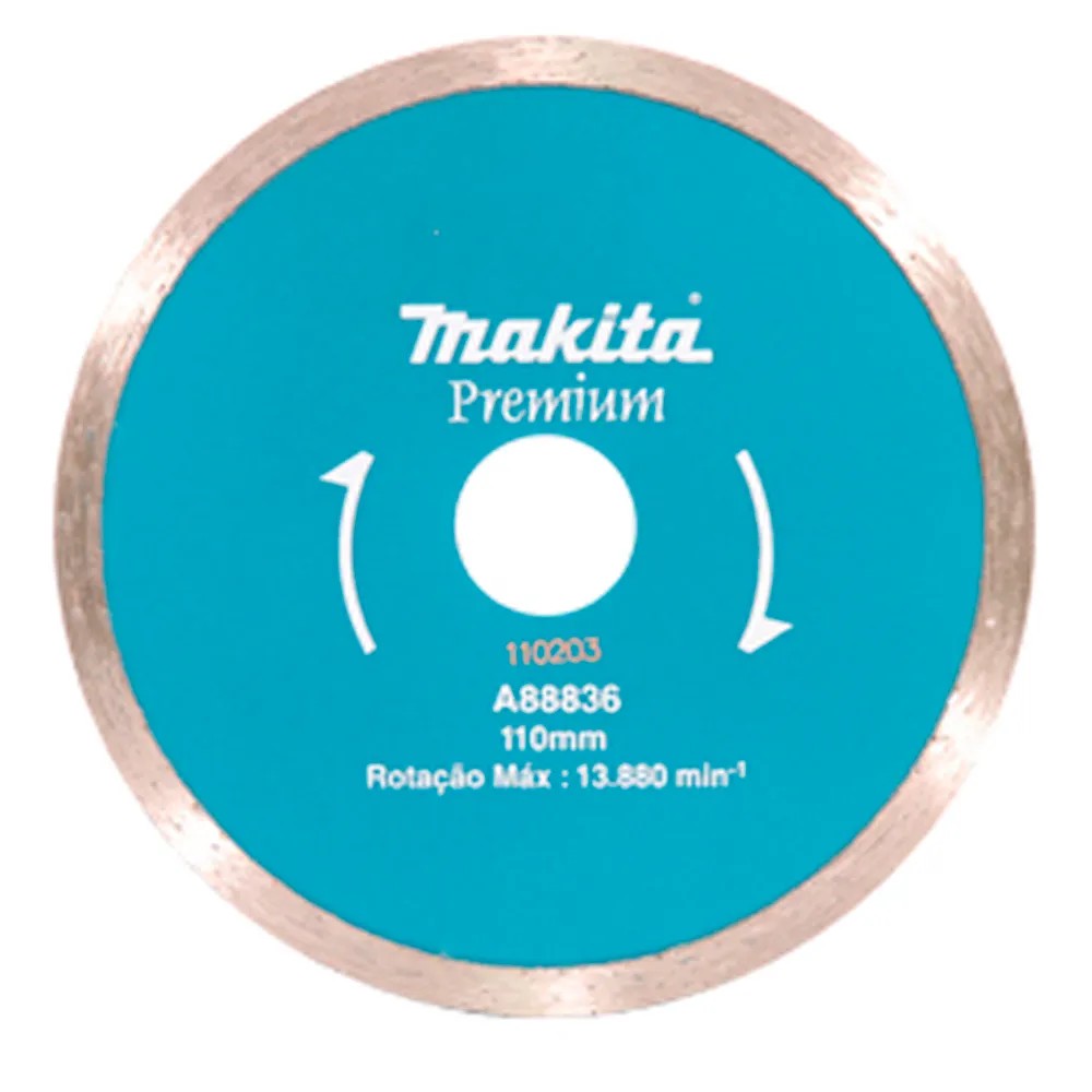 Disco Diamantado Liso Premium para Marmore e Granito Corte Umido 4.3/8 ...