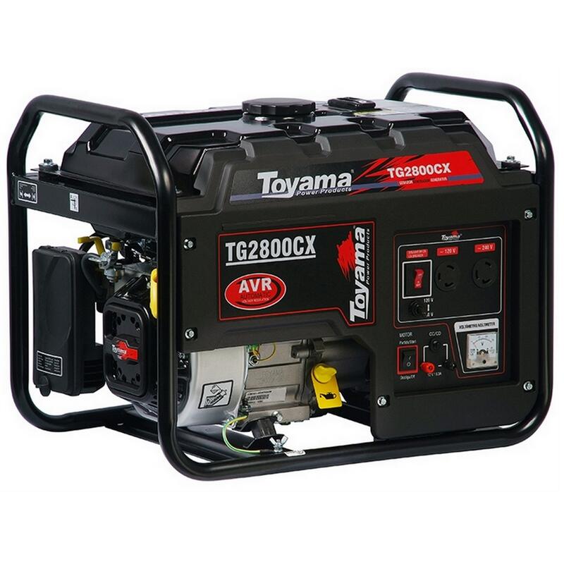 Gerador de Energia a Gasolina Partida Manual Motor 4t 196cc 2,5KVA Bivolt Toyama TG2800CX-XP