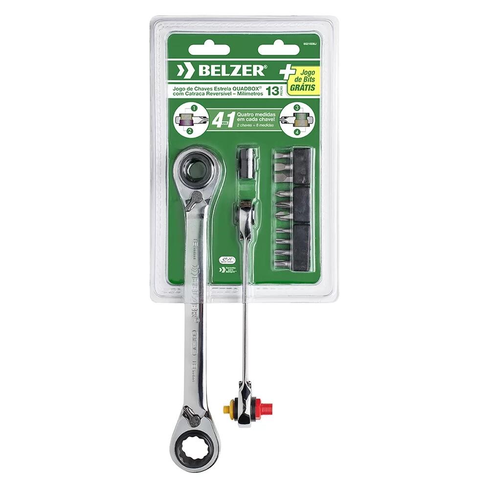 Jogo Chave Estria Catraca 13Pcs 8A19Mm Belzer 85210Dbj