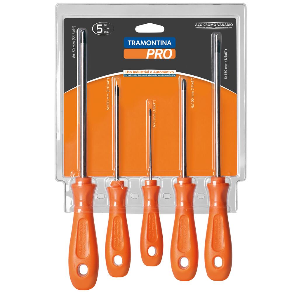 Jogo Chave Philips 5 Pecas Twister 1/8X3A5/16X6 Tramontina Pro