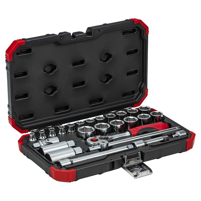 Jogo Soquete 3/8 Sextavado 26Pcs Crv 6A24Mm Gedore Red R59003026