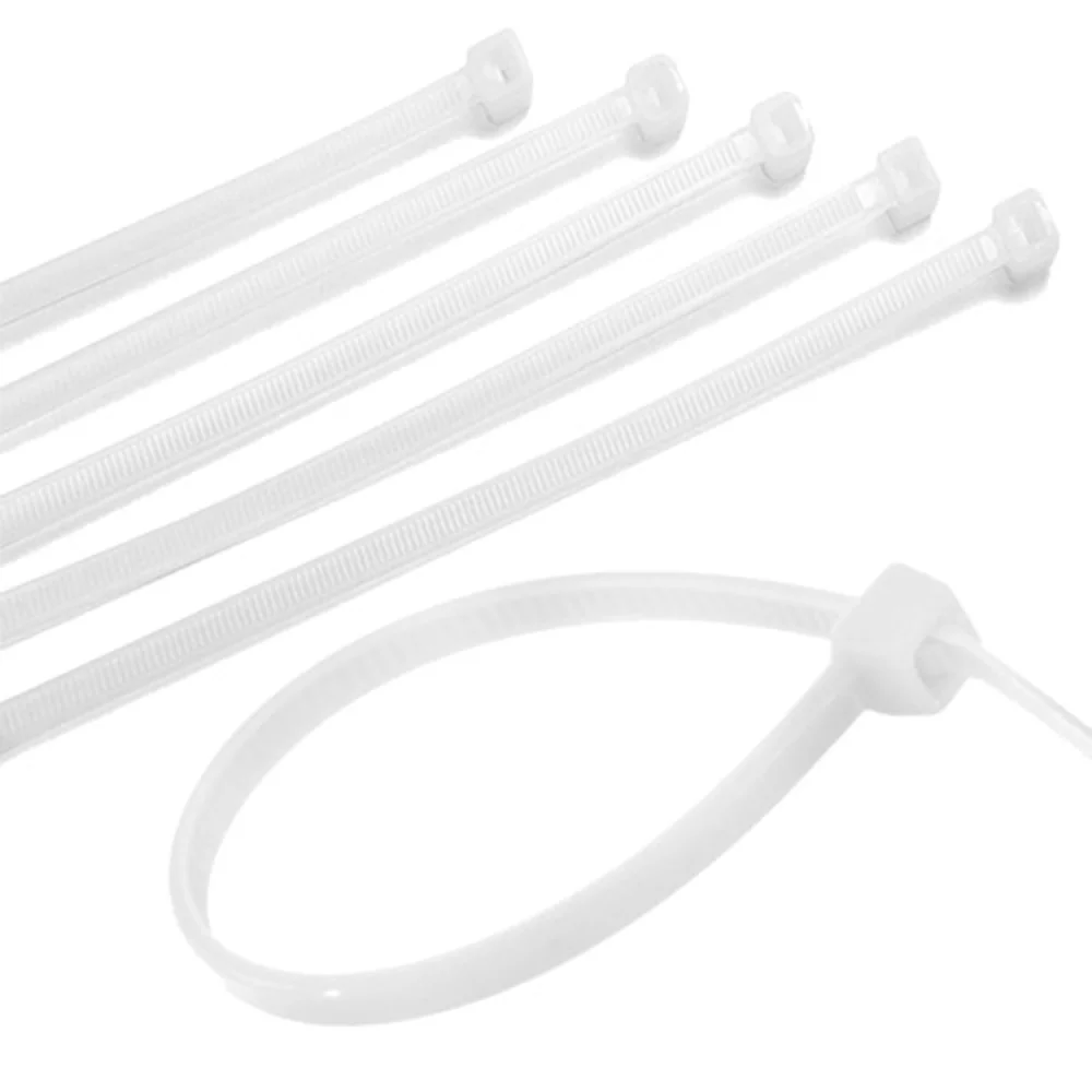 Abraçadeira de Nylon 400 X 4,8Mm C/100 Peças Branco