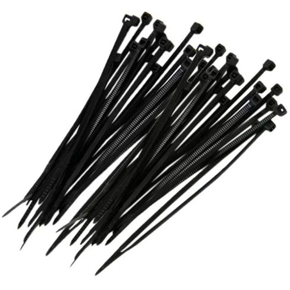 Abraçadeira de Nylon 400 X 4,8Mm C/100 Peças Preto