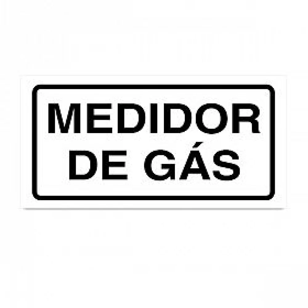 Adesivo Medidor de Gás