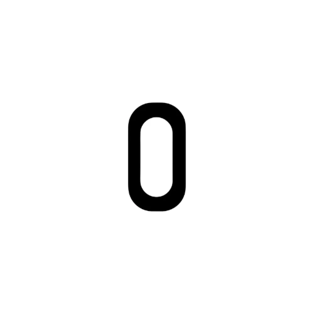 Adesivo Numerologia - 10 X 5,5Cm