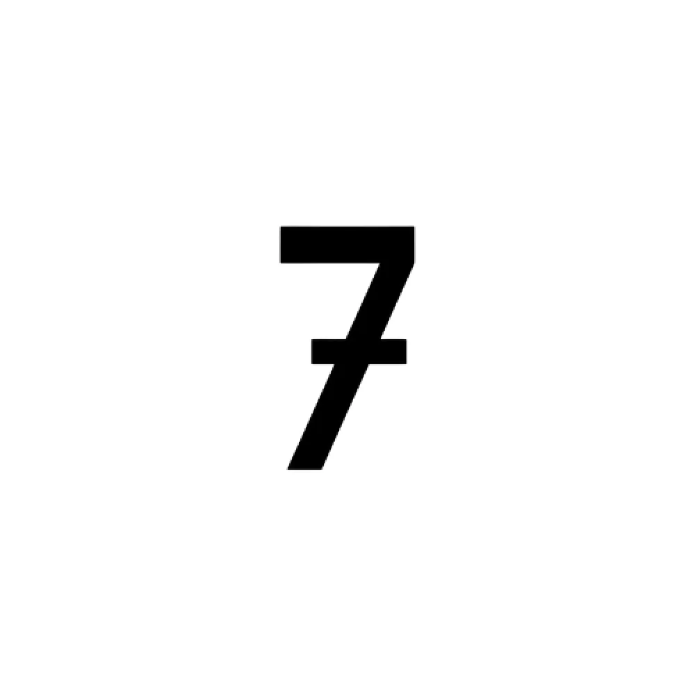 Adesivo Numerologia - 10X5,5Cm