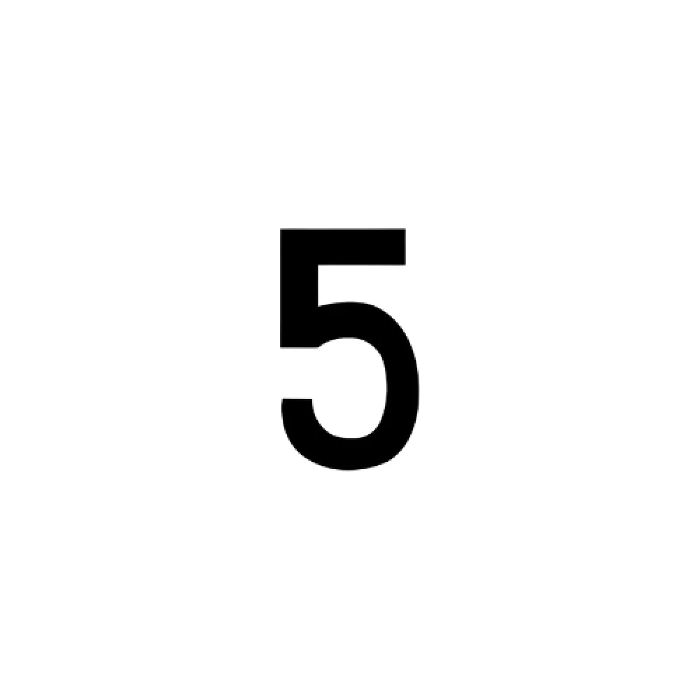 Adesivo Numerologia - 10X5,5Cm