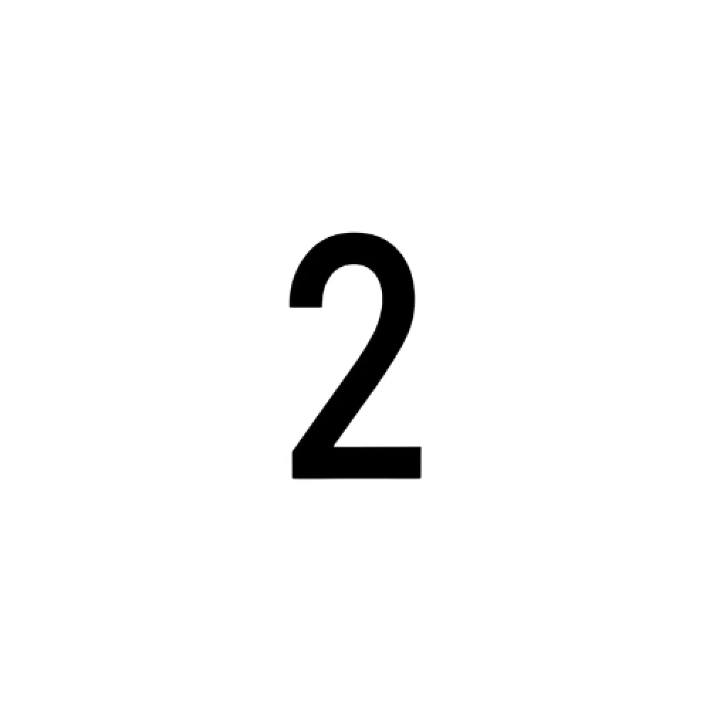 Adesivo Numerologia - 10X5,5Cm