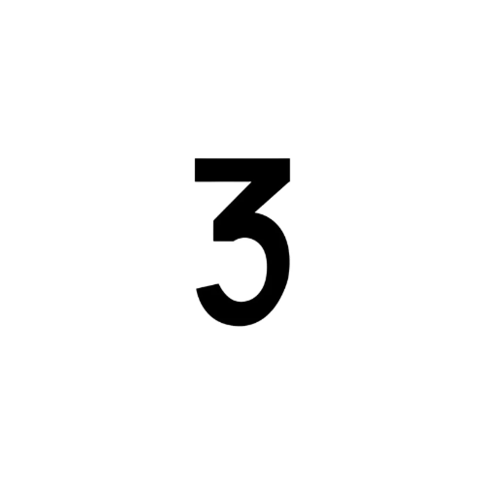 Adesivo Numerologia - 10X5,5Cm