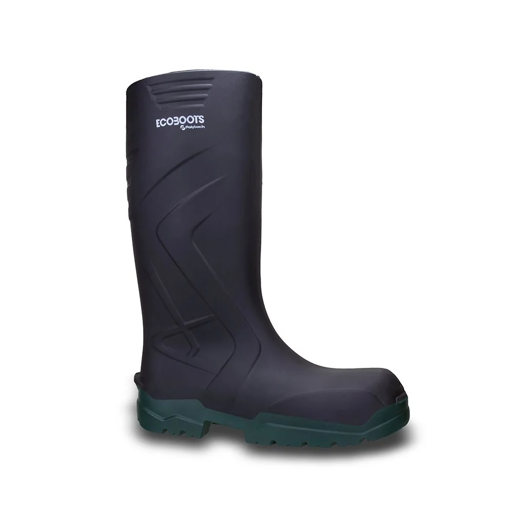 Bota de Poliuretano Preto 34Cm Ca 35047 - Ecoboots Polytech