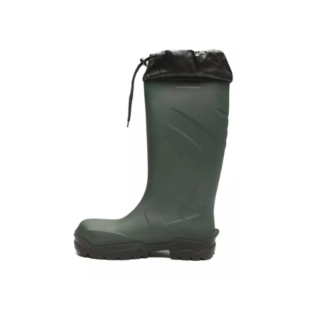 Bota de Pu Cano 34 CM Verde com Polaina e Solado Preto - Eco Boots - Ca 35047