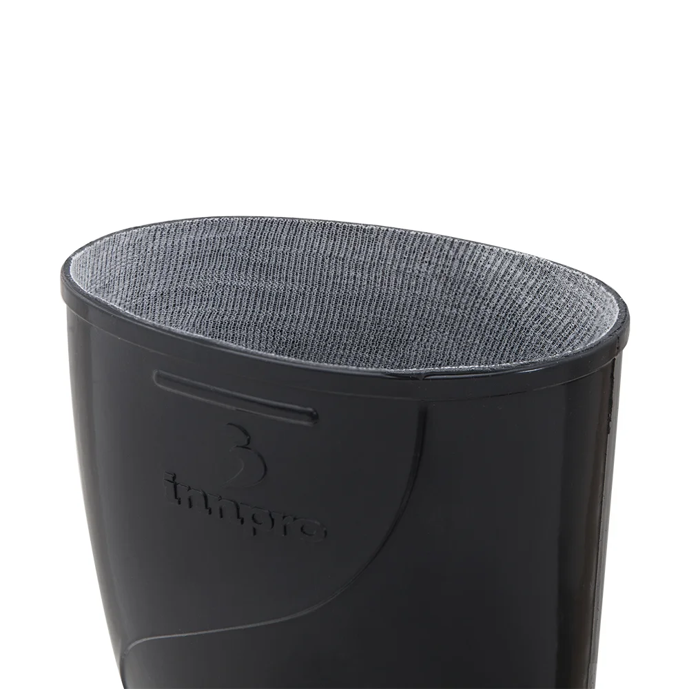 Bota de Pvc Cano Médio 28Cm Preto com Forro Ca 36025 - Innpro