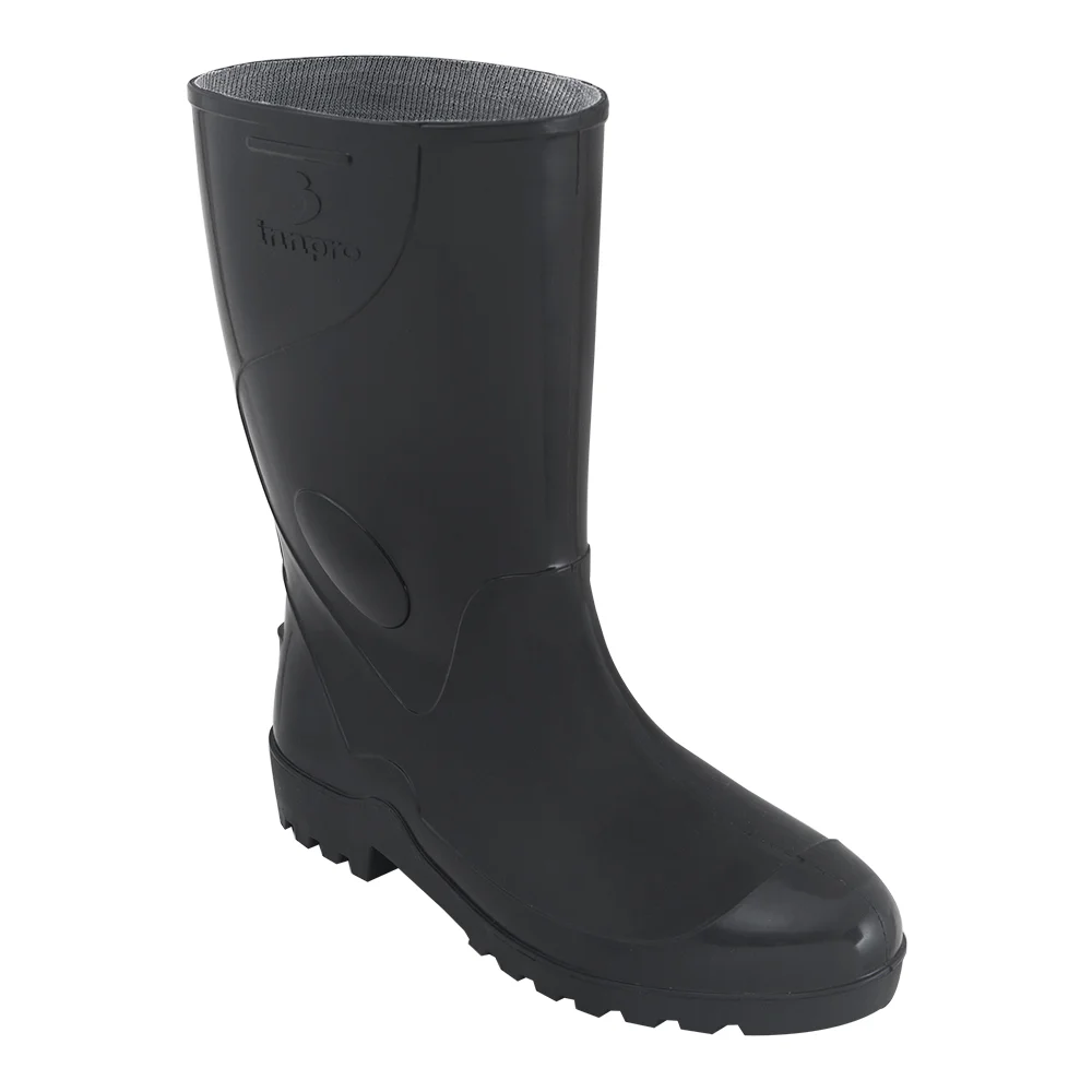 Bota de Pvc Cano Médio 28Cm Preto Ca 36025 com Forro - Innpro