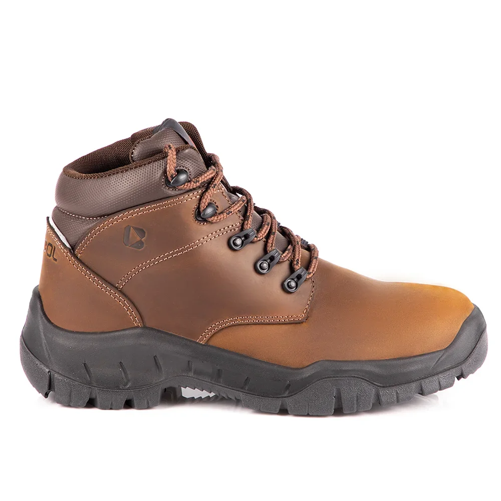 Bota de Segurança Wvdg Horizon Hidrofugado Bico Pvc Ca 40872 Marrom - Bracol