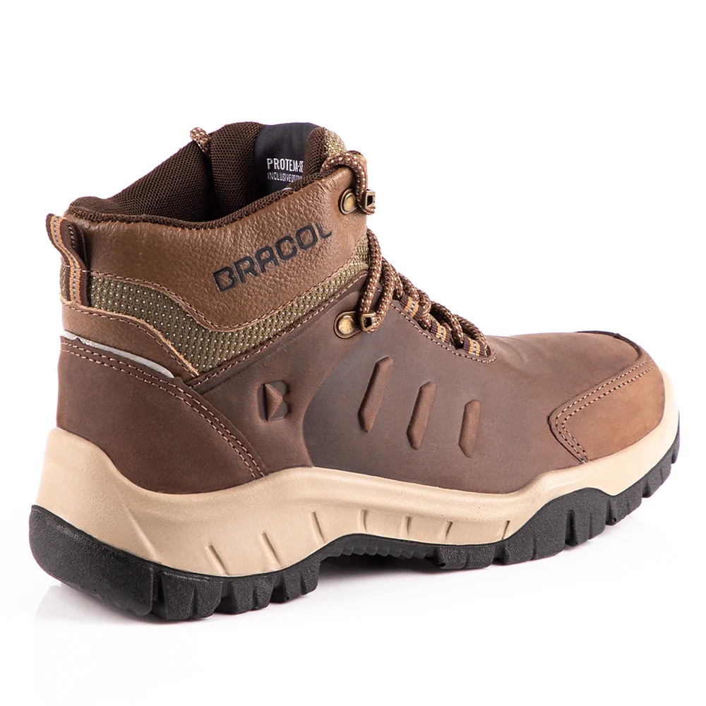 Bota de Segurança Mbdg Horizon Hidrofugado Bico Pvc Ca 40872 Marrom - Bracol