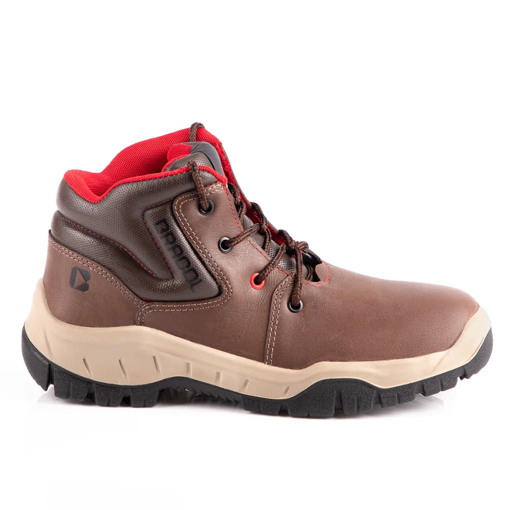 Bota de Segurança Mbag Horizon Hidrofugado Bico Pvc Ca 40872 Marrom - Bracol