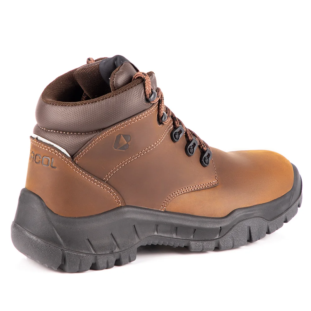 Bota de Segurança Wvdg Horizon Hidrofugado Bico Pvc Ca 40872 Marrom - Bracol