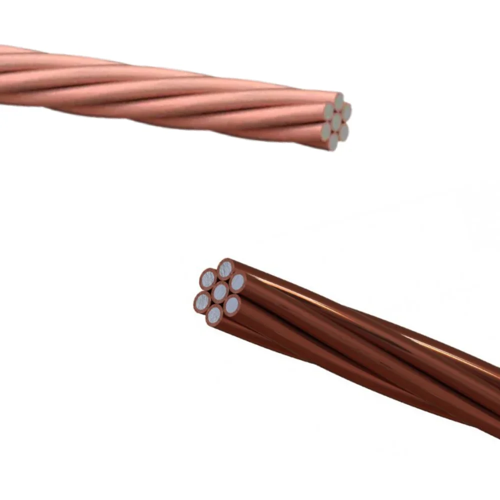 Cabo de Aço Cobreado Bimetálico 70Mm² - 7 Fios - 21% Iacs