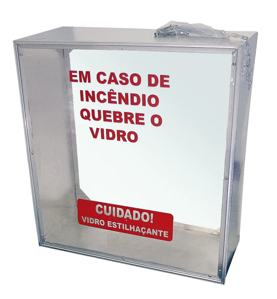 Caixa de Alumínio Dupla para Extintor Pqs 6Kg 65X45,5X20