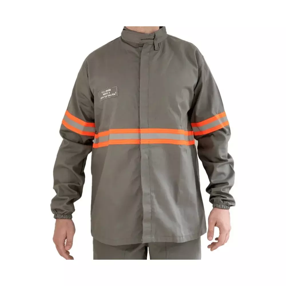 Camisa Nr10 Antichama Risco 2 Guardian Fire DX Cinza - Ca 46298