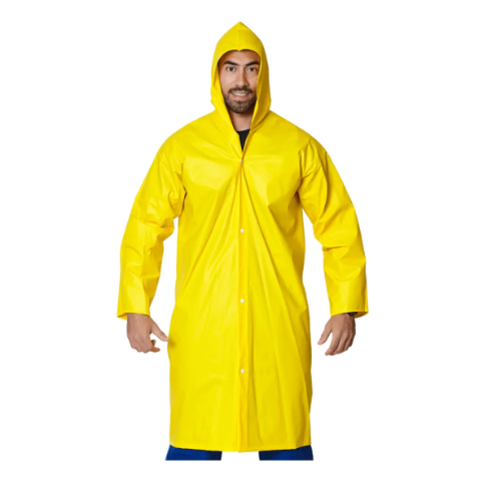 Capa de Chuva em Pvc Forrada Amarela C/Capuz Ca 28449 - Brascamp
