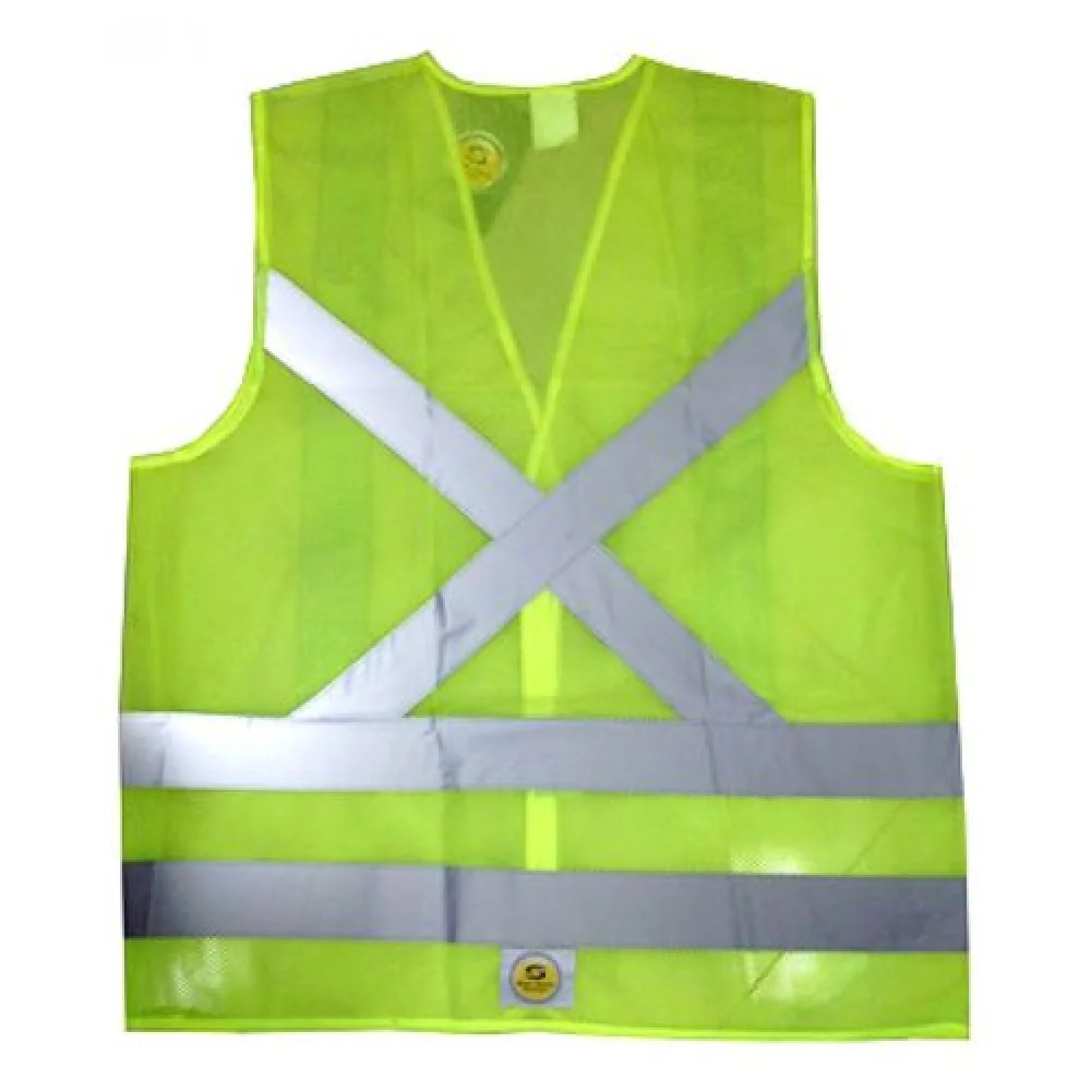 Colete Refletivo de Tela Verde sem Bolso - Super Safety