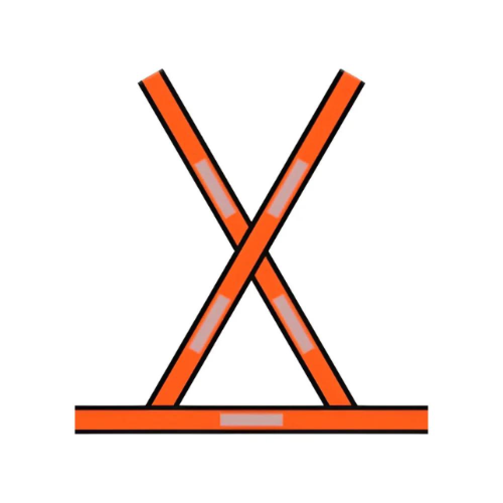 Colete Refletivo Tipo X Laranja