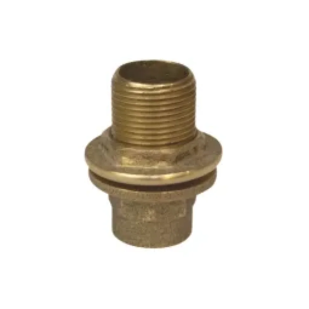 Conector Curto com Flange 22 MM X 3/4