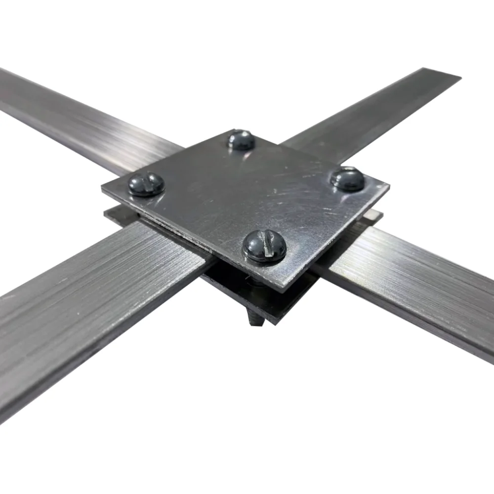 Conector X para Fita de Alumínio 7/8" X 1/8"