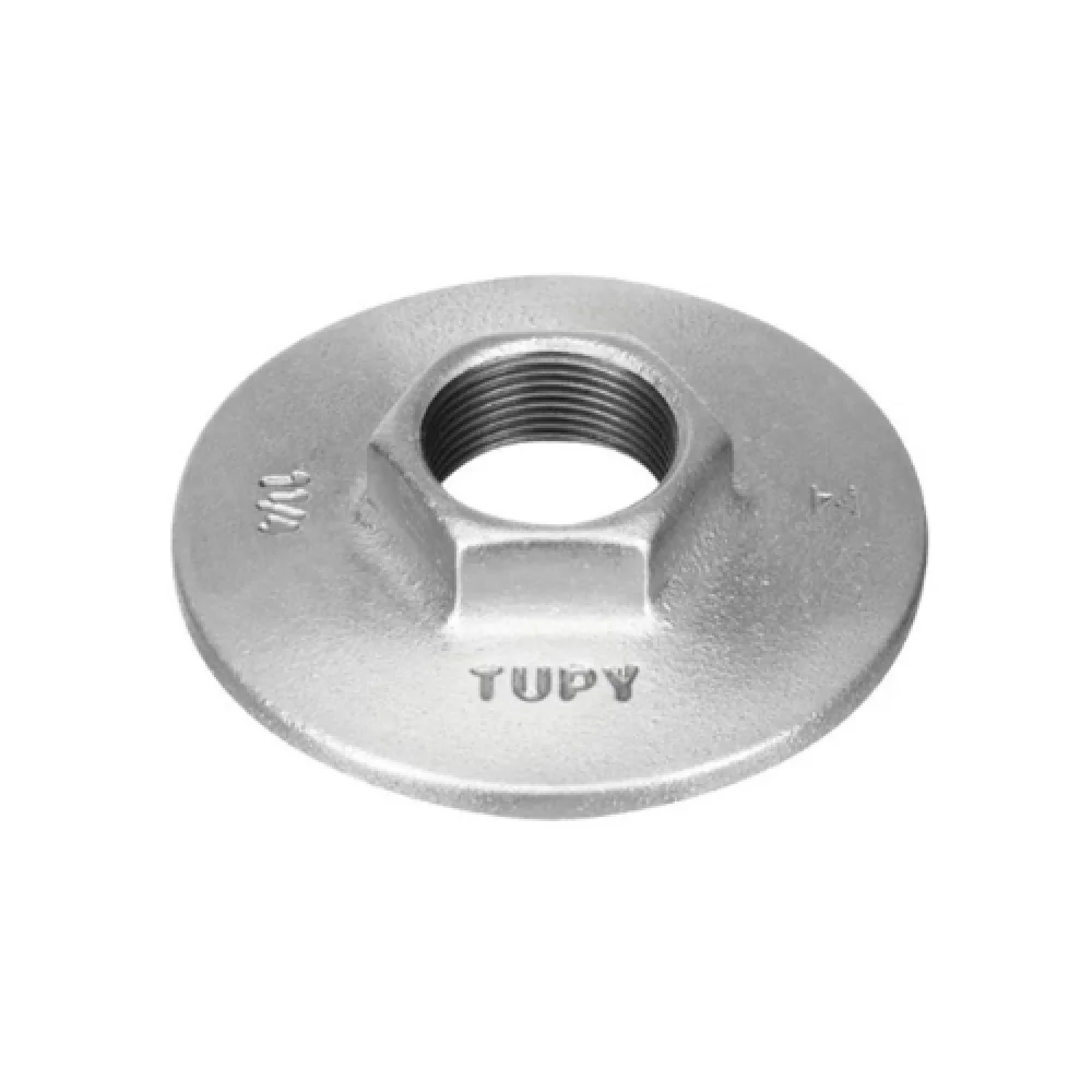 Conexão Flange Galvanizada com Sextavado 3/4 Pol Tupy