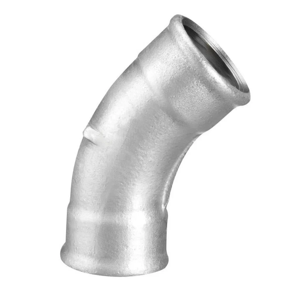 Curva Galvanizada Helicoidal 45° 76Mm