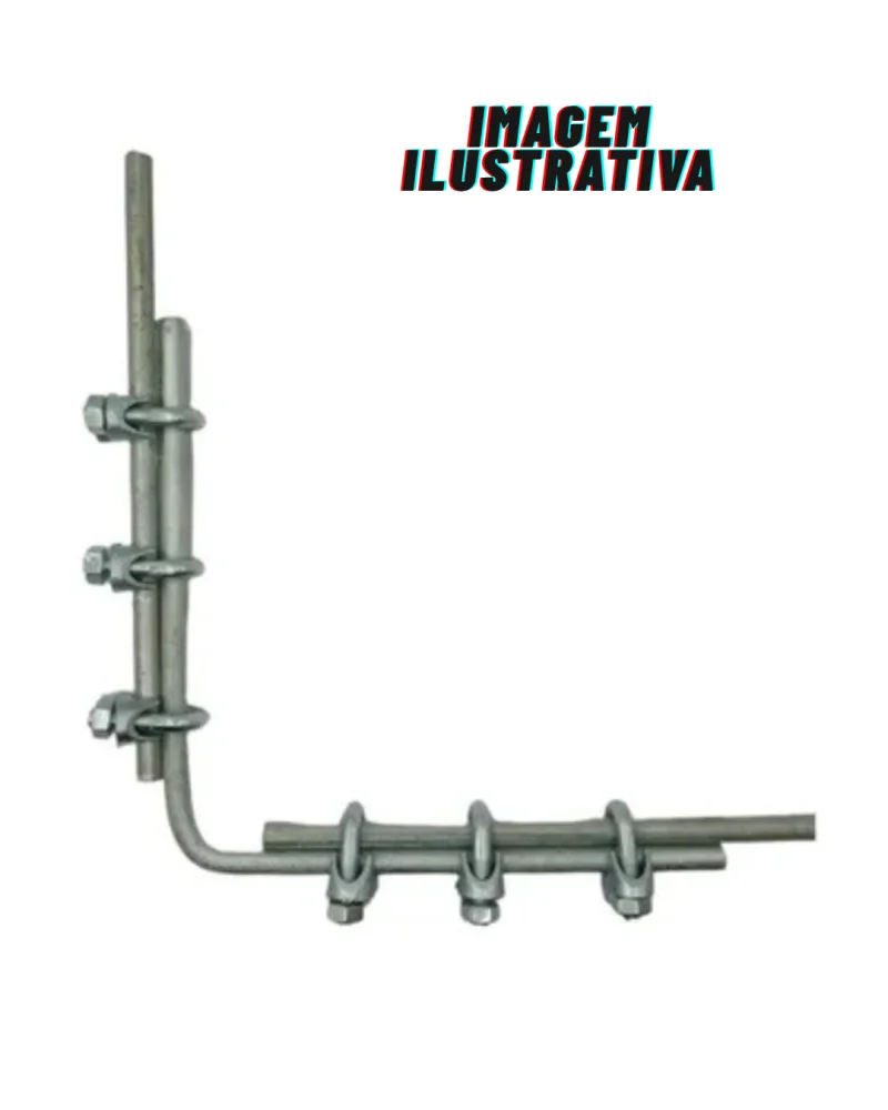 Emenda em "L" 3/8" para Rebar 70 MM