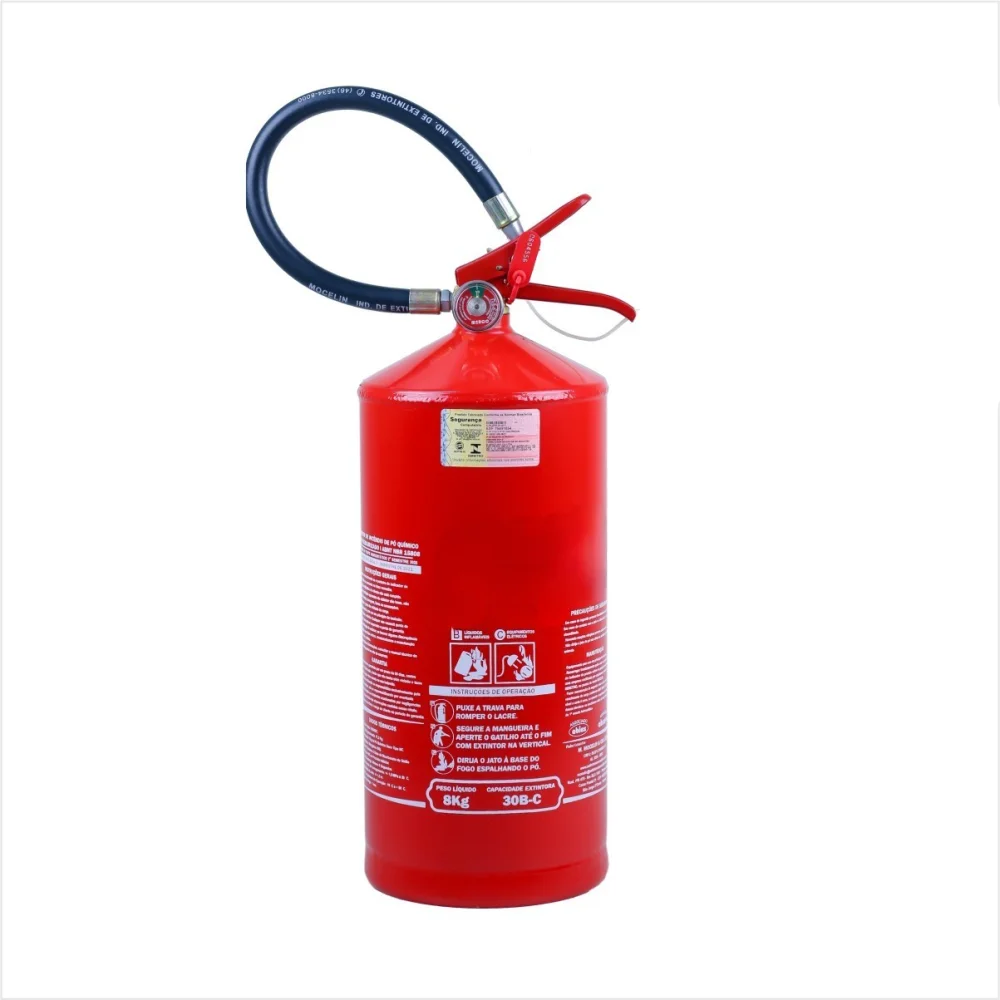 Extintor de Incêndio Portátil Pqs Classe Bc 08 Kg