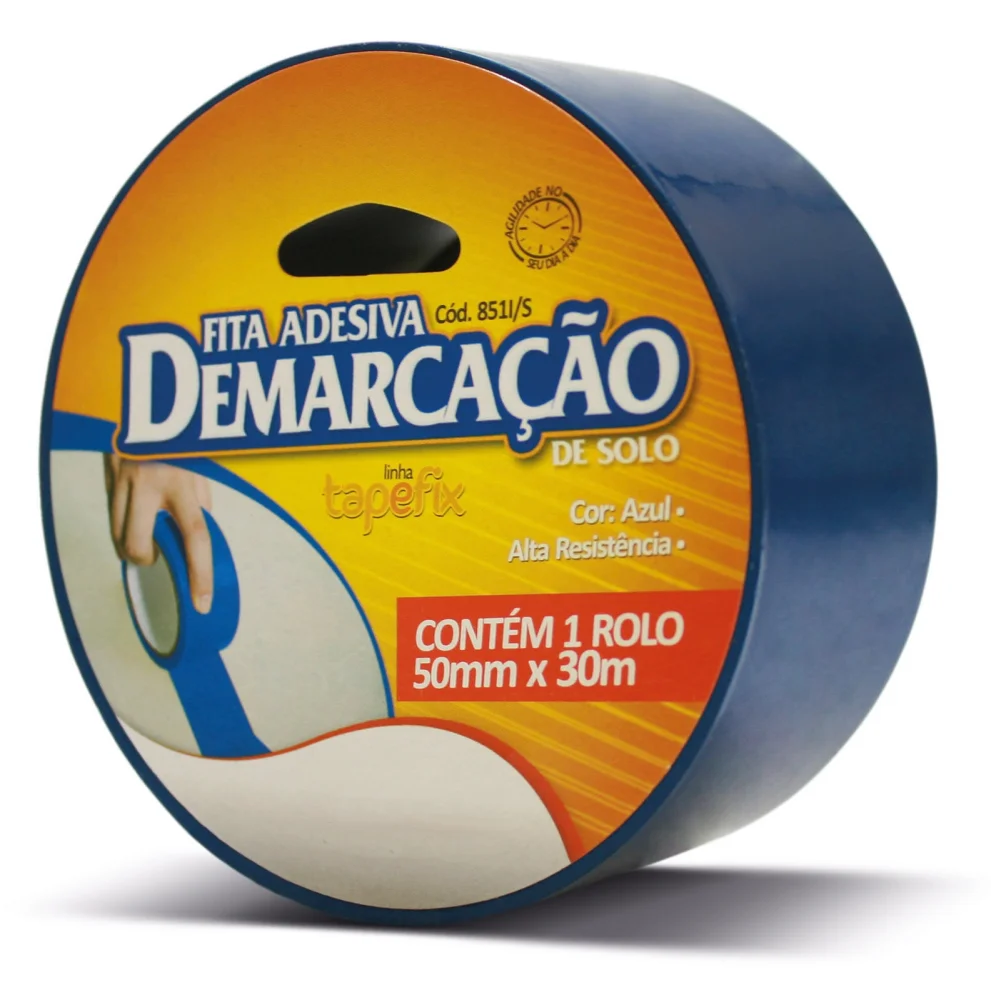 Fita Adesiva de Demarcação de Solo Azul 50Mm X 30M - D'mark