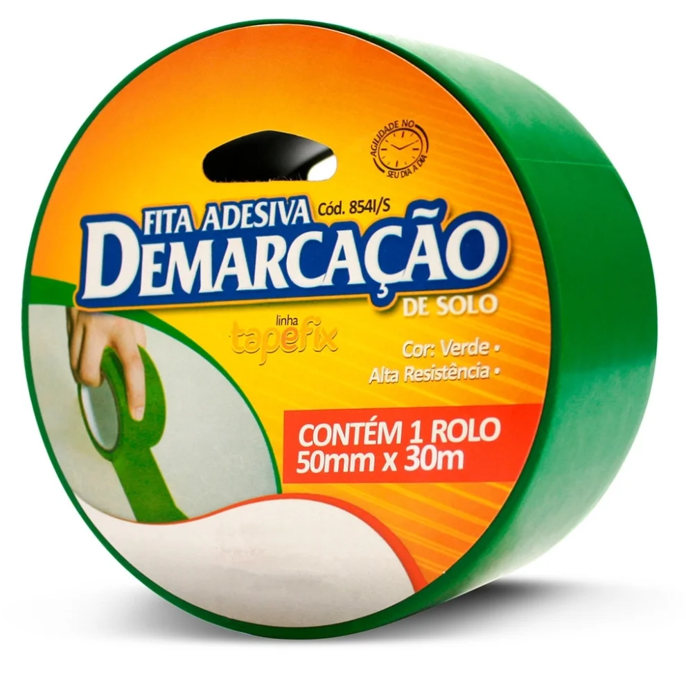 Fita Adesiva de Demarcação de Solo Verde 50Mm X 30M - D'mark