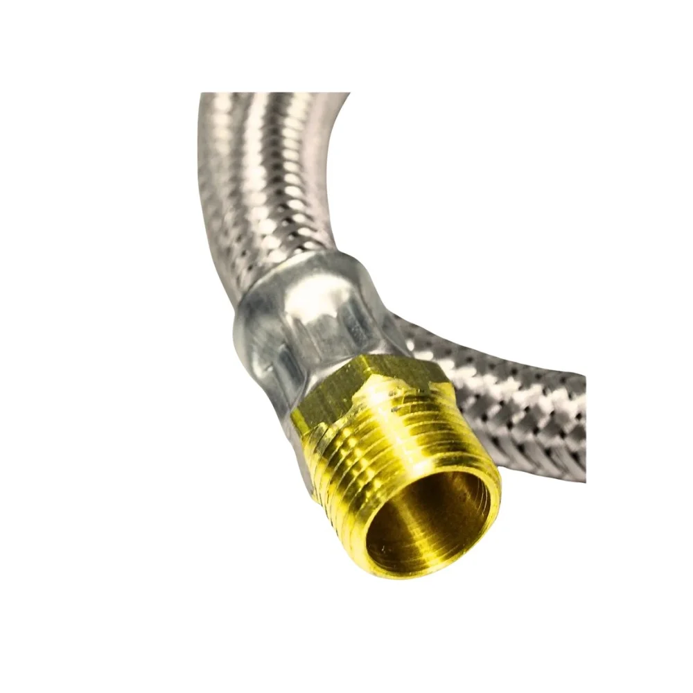 Flexível Gás 1/2 Mf 1 Metro Borracha com Trama de Aço