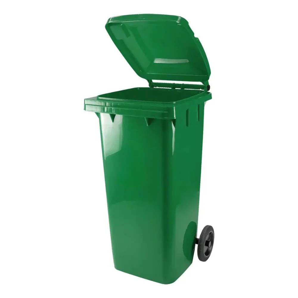 Lixeira Coletor com Rodas 240 Litros Verde
