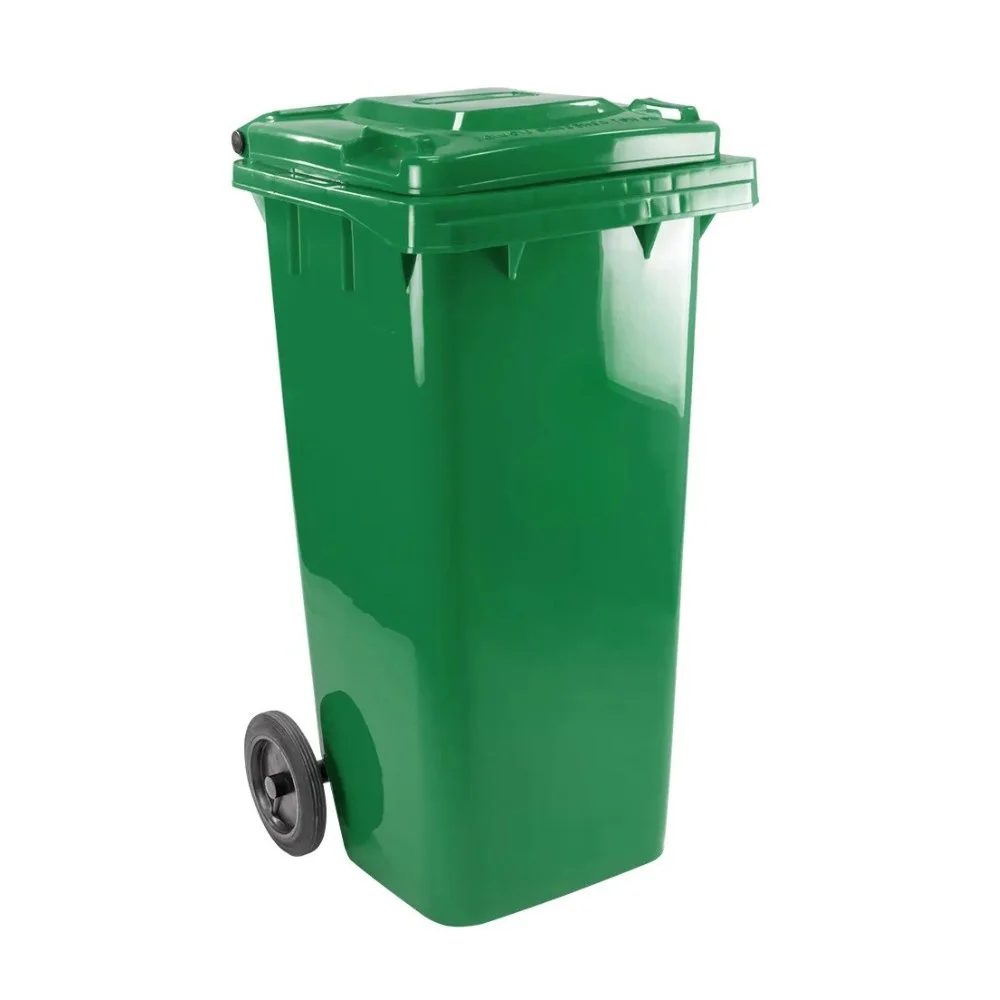 Lixeira Coletor com Rodas 240 Litros Verde