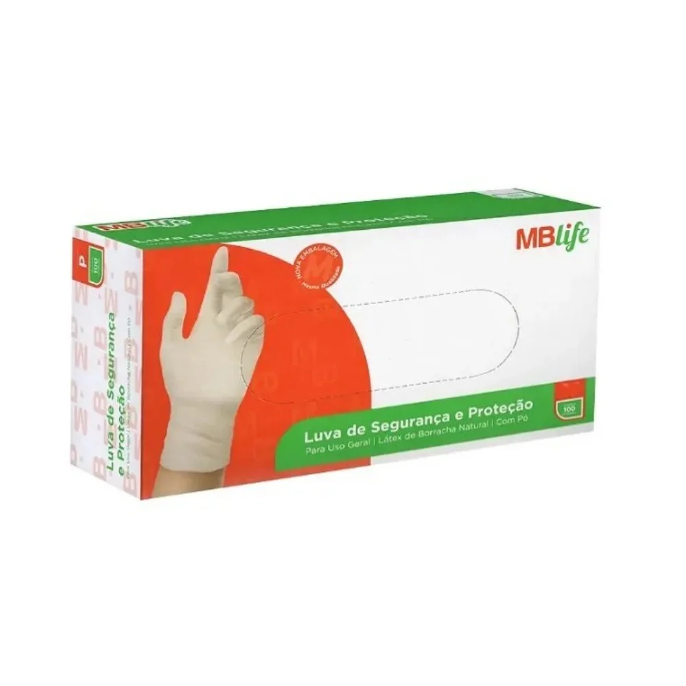 Luva de Látex para Procedimento com Pó Medix Ca 41486 - Caixa com 100 Unidades